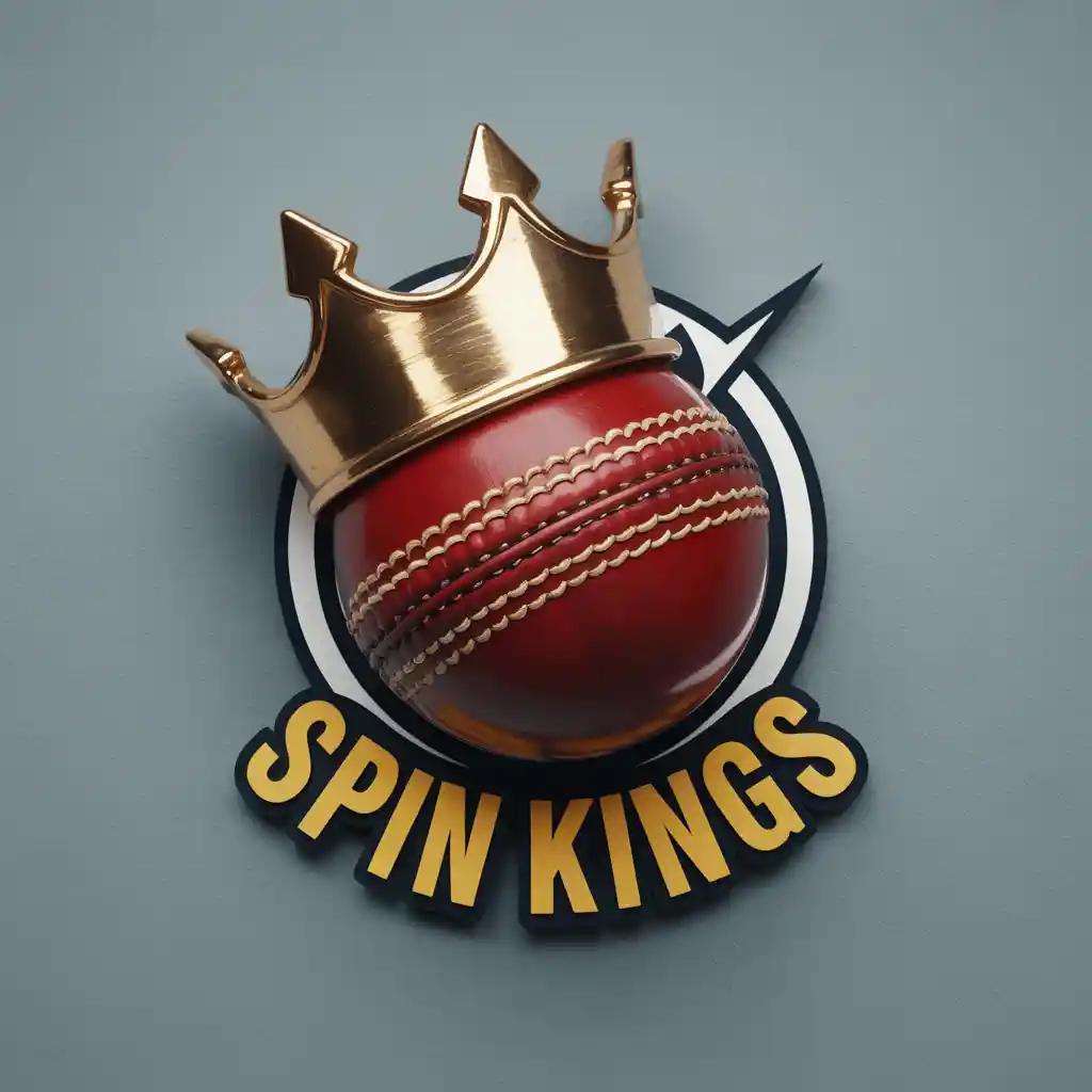 Cricket logo with team name spin kings