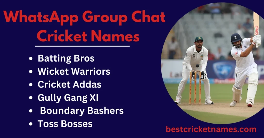 WhatsApp cricket group chat names list