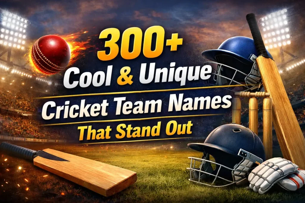 Cool & Unique Cricket Team Names