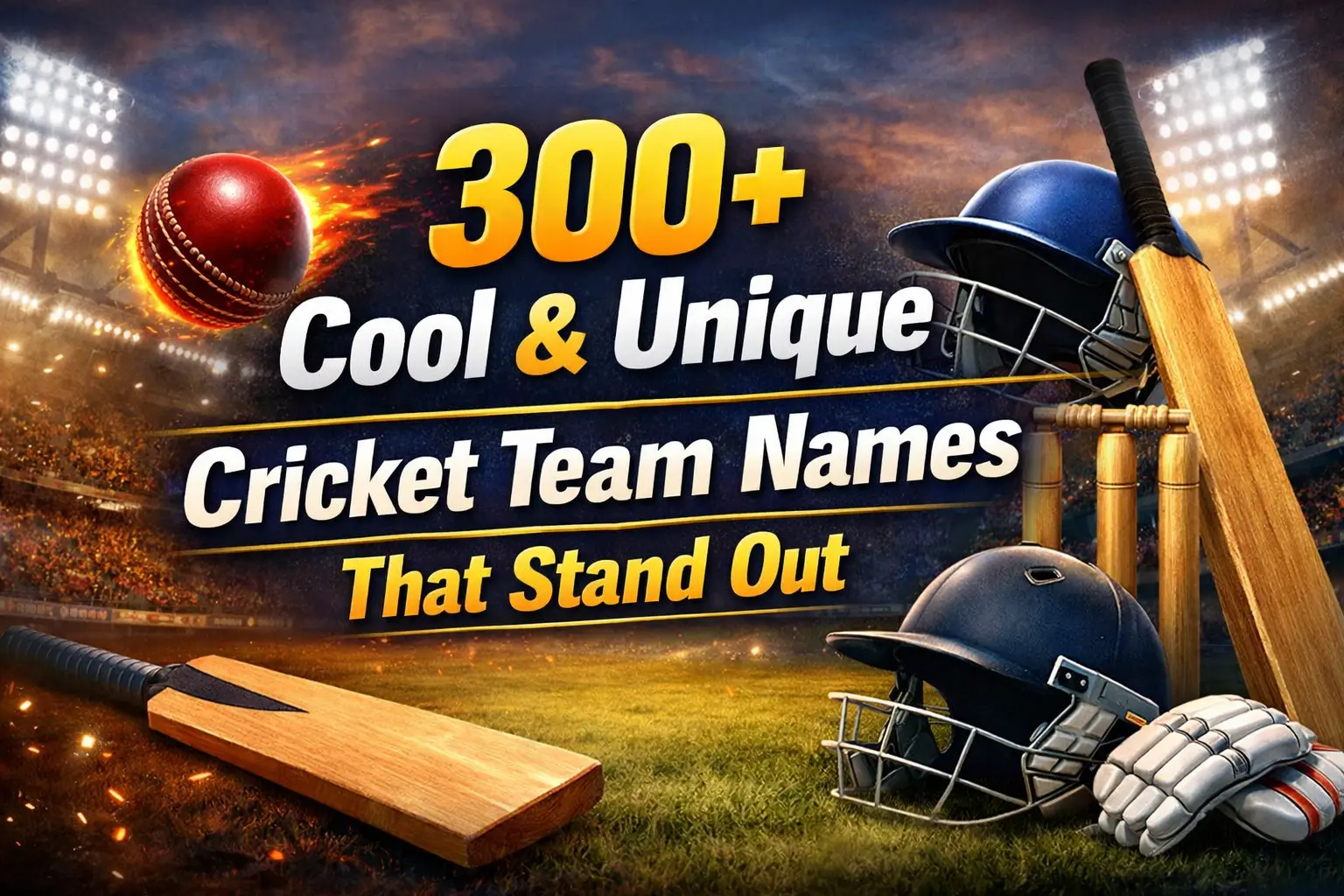 Cool & Unique Cricket Team Names