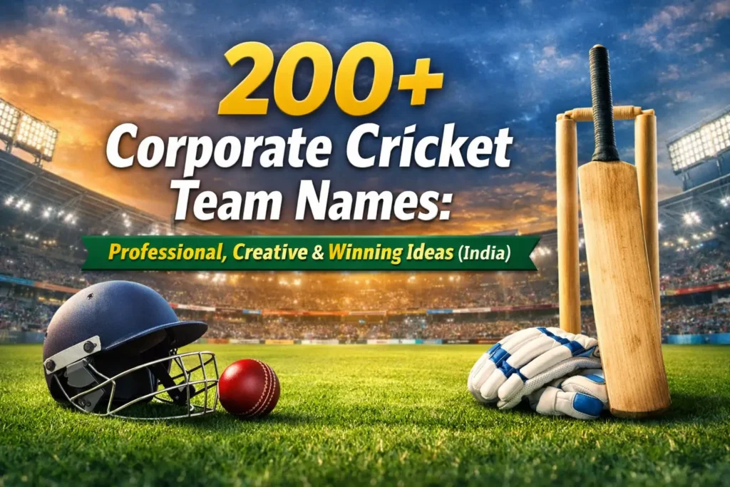 200+ Corporate Cricket Team Names: Professional, Creative & Winning Ideas (India)