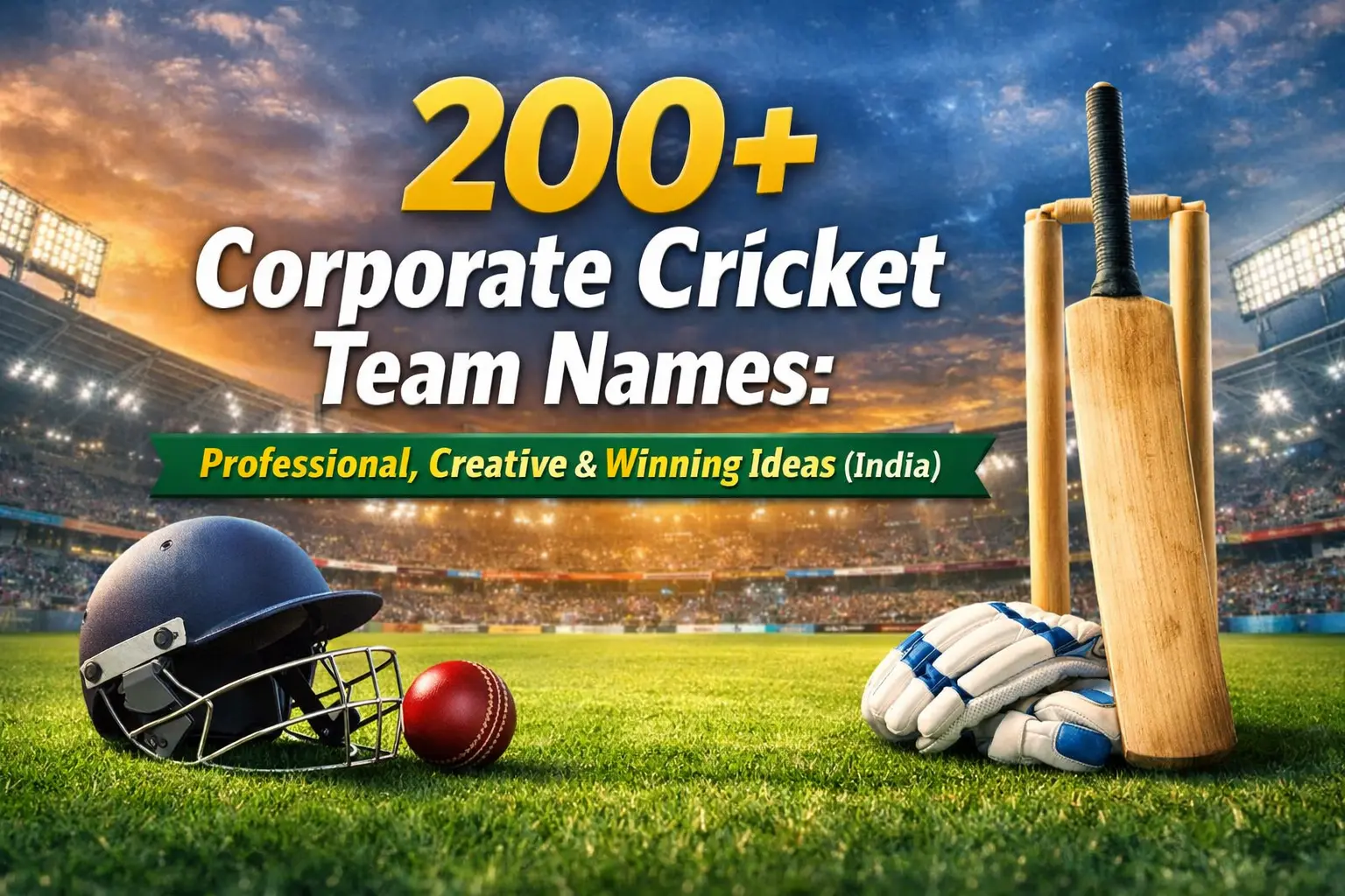 200+ Corporate Cricket Team Names: Professional, Creative & Winning Ideas (India)