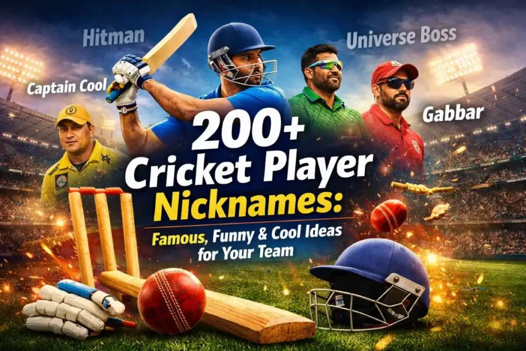 200+ Cricket Player Nicknames: Famous, Funny & Cool Ideas for Your Team