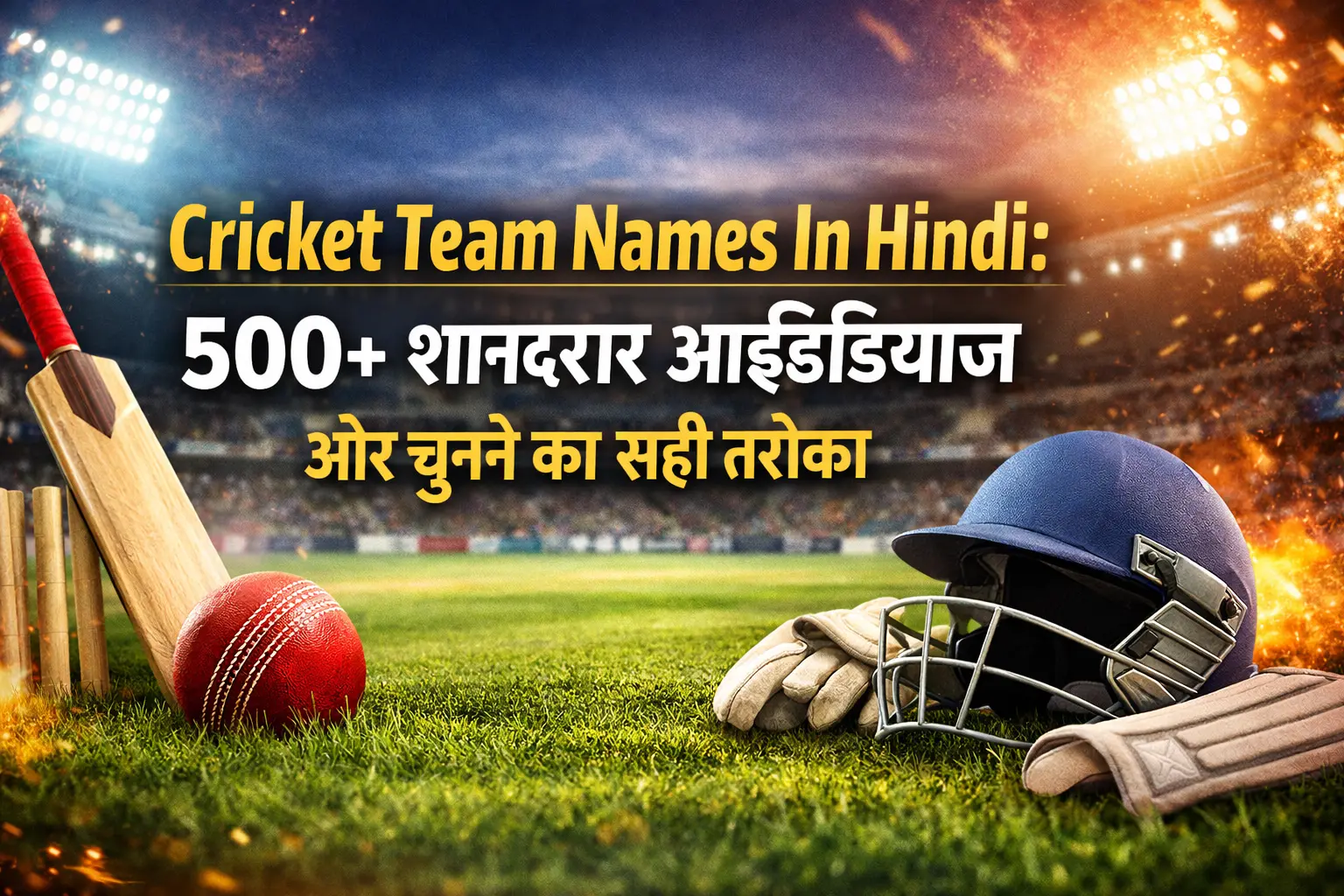 Cricket Team Names In Hindi 500+ शानदार आइडियाज और चुनने का सही तरीका