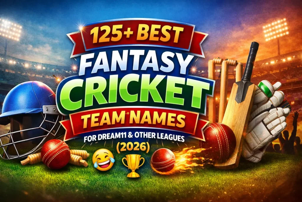 Fantasy cricket team names (2026)