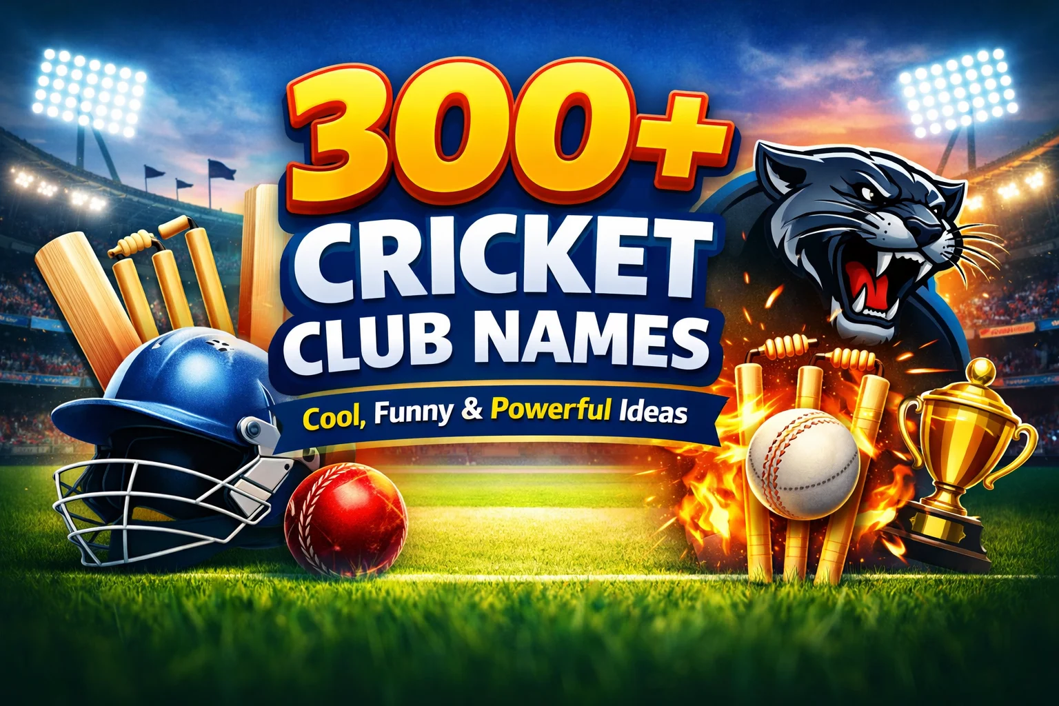 300+ Cricket Club Names (Cool, Funny, Powerful & Unique Ideas)
