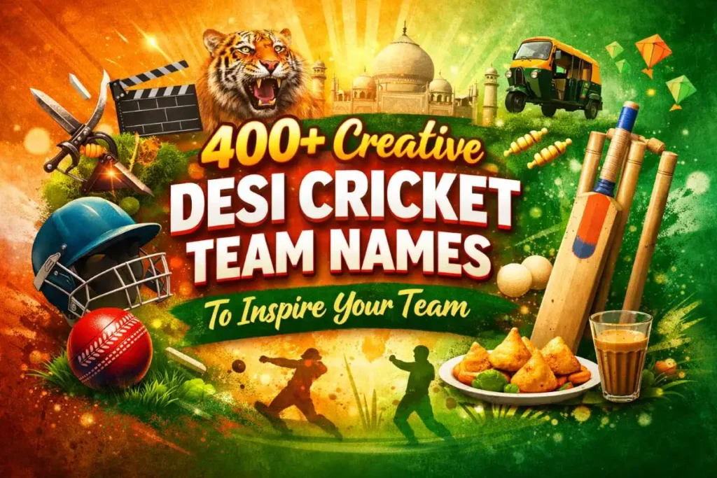 Creative Desi Cricket Team Names to Inspire Your Team