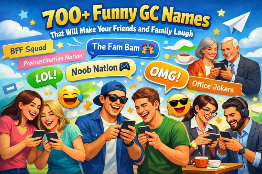 700+ Funny group chat Names That Will Make Your Friends and Family Laugh