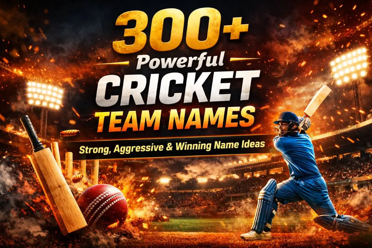00+ Powerful Cricket Team Names – Strong, Aggressive & Winning Name Ideas