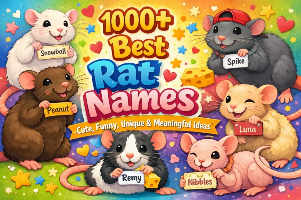 1000+ Best Rat Names – Cute, Funny, Unique & Meaningful Ideas