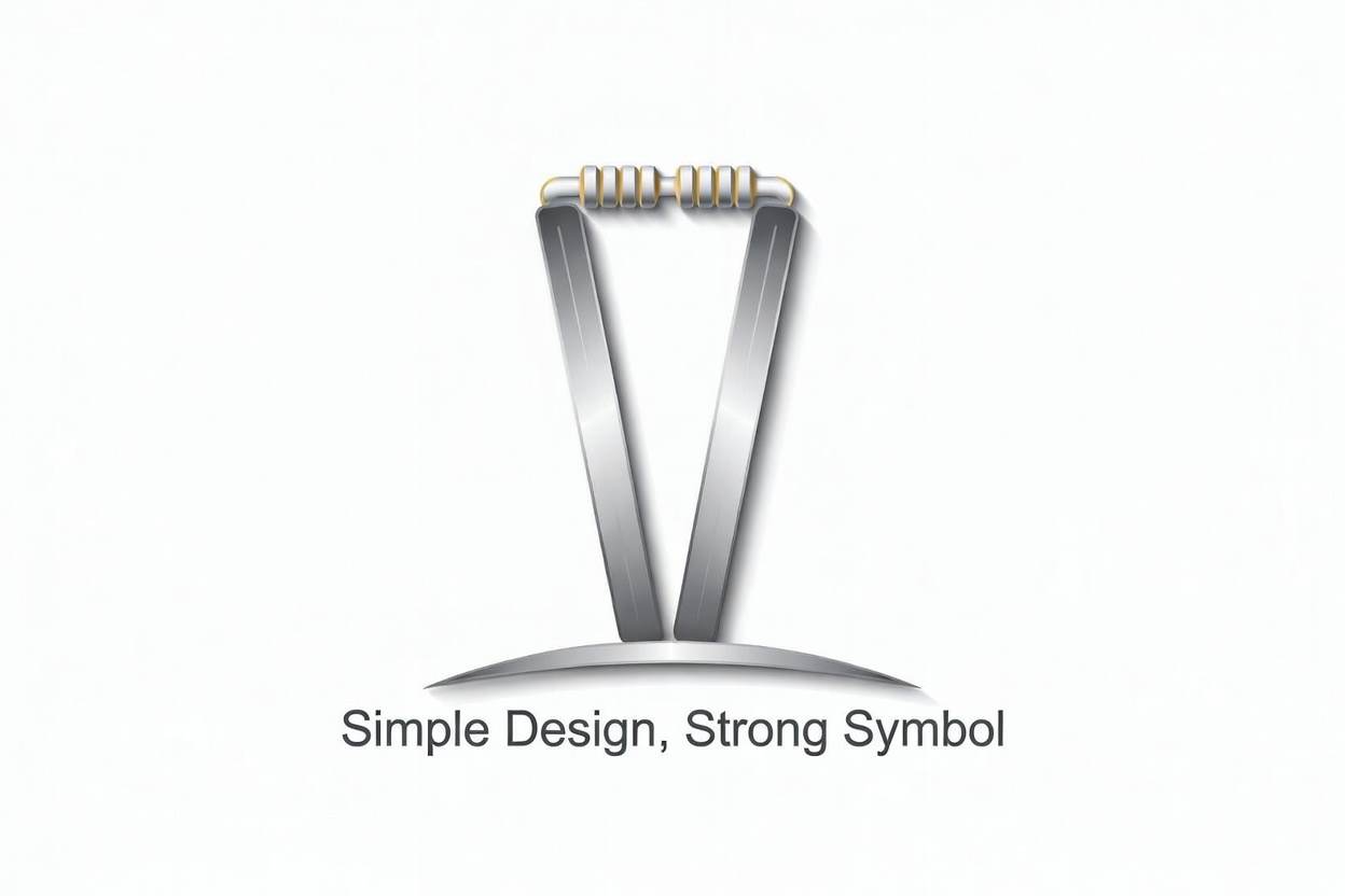 Bat and ball line art