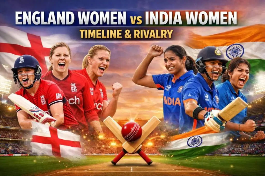 England Women’s National Cricket Team vs India Women’s National Cricket Team Timeline