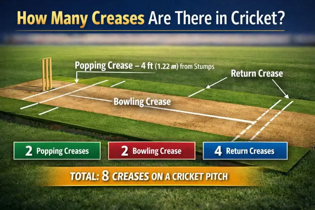 How Many Creases Are There in Cricket? Complete Guide