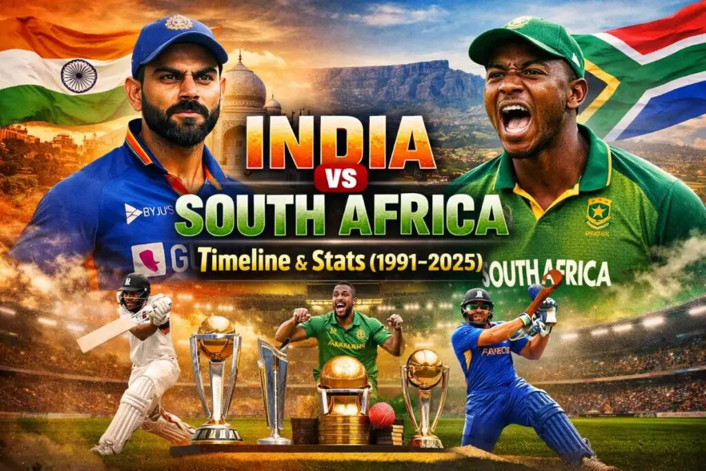 India vs South Africa Timeline | Full History, Head-to-Head Stats & 2025 Series Results