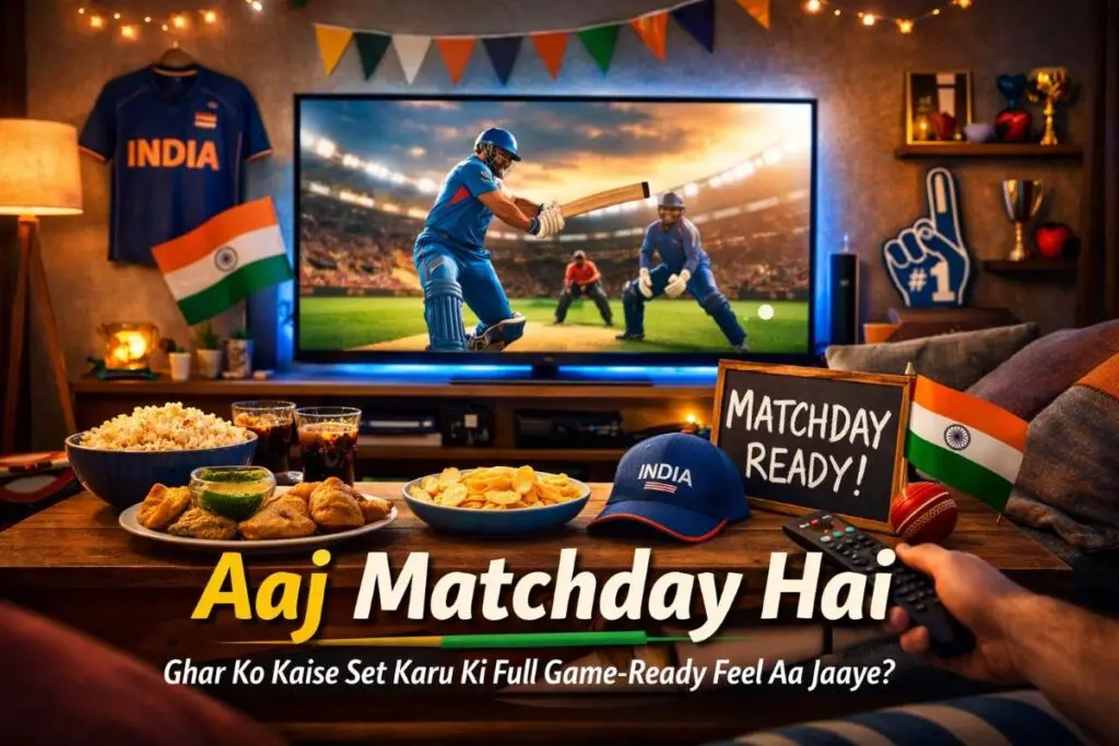 Aaj Matchday Hai – Ghar Ko Kaise Set Karu Ki Full Game-Ready Feel Aa Jaaye?