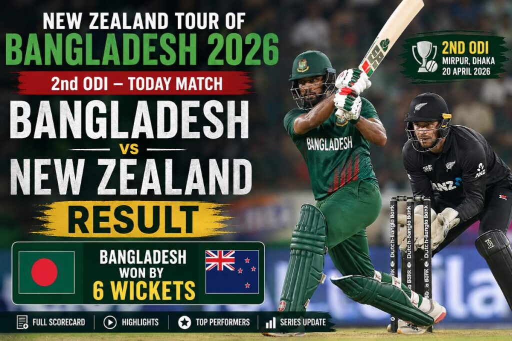 New Zealand Tour of Bangladesh 2026 Today Match
