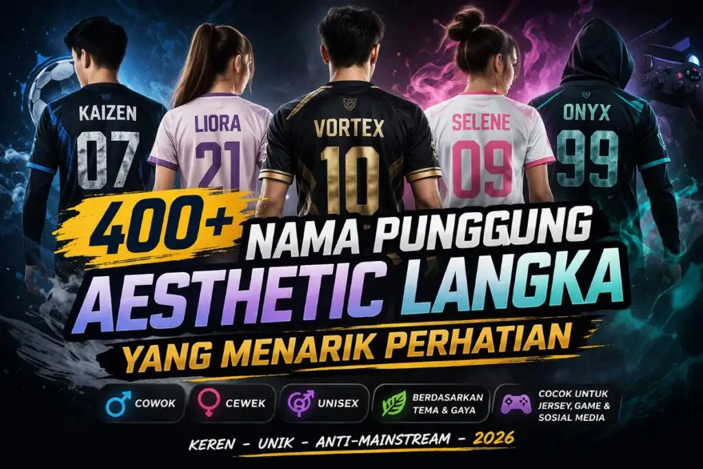 400+ Nama Punggung Aesthetic Langka yang Menarik Perhatian (Keren, Unik & Anti-Mainstream 2026)