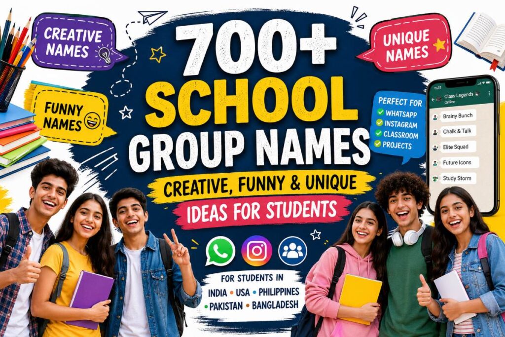700+ School Group Names (Creative, Funny, And Unique Ideas for Students)