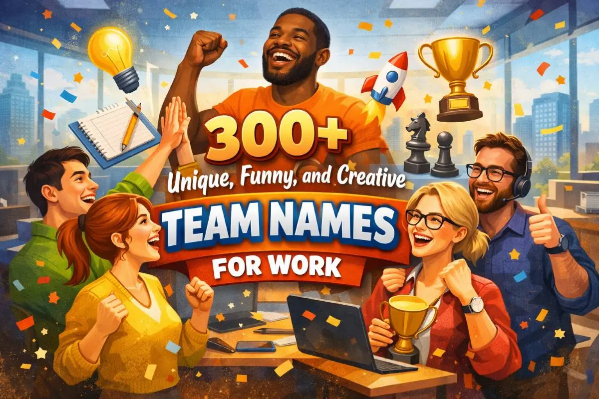 300+ Unique, Funny, and Creative Team Names for Work