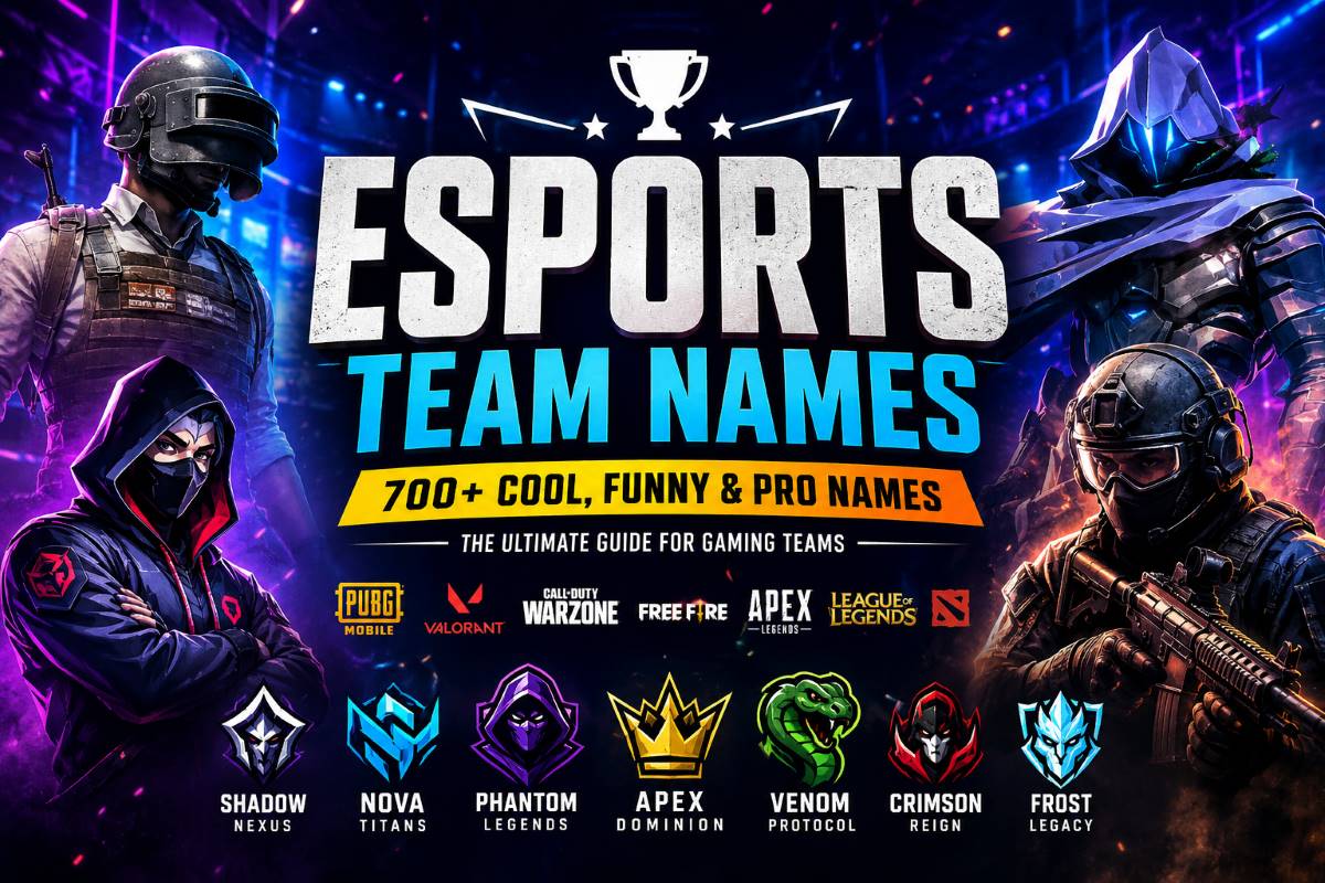Esports Team Names: 700+ Cool, Funny & Pro Gaming Clan Names (2026 Guide)