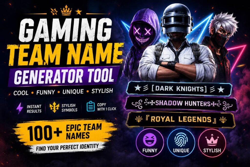 500+ Gaming Team Names- Cool, Funny & Unique Squad Names for Gamers