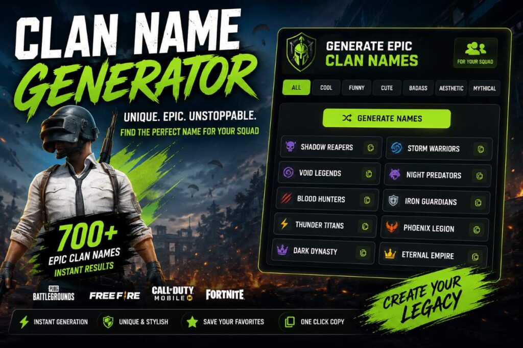 700+ Unique Clan Names: Funny, Cute & Best Gaming Ideas
