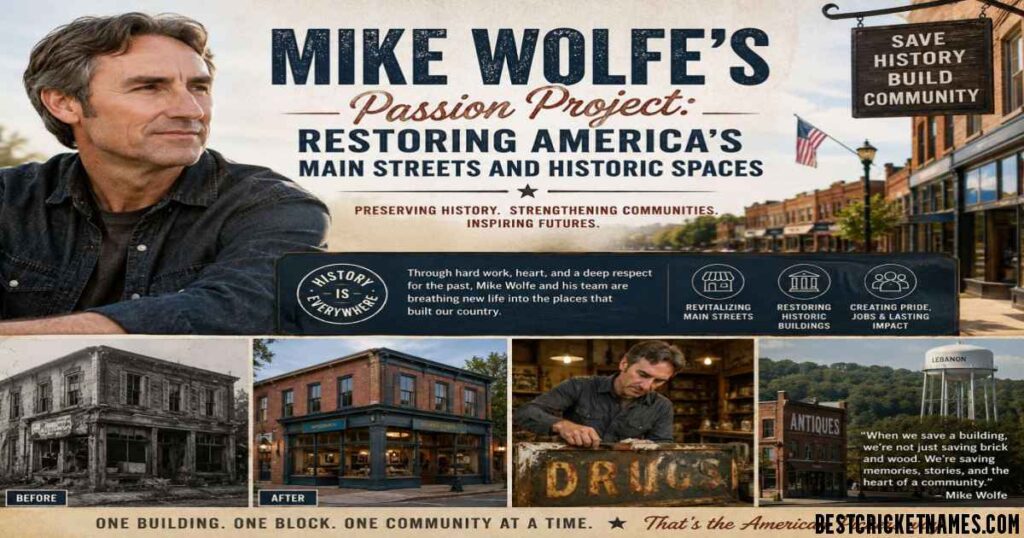 Mike Wolfe’s Passion Project: Restoring America’s Main Streets