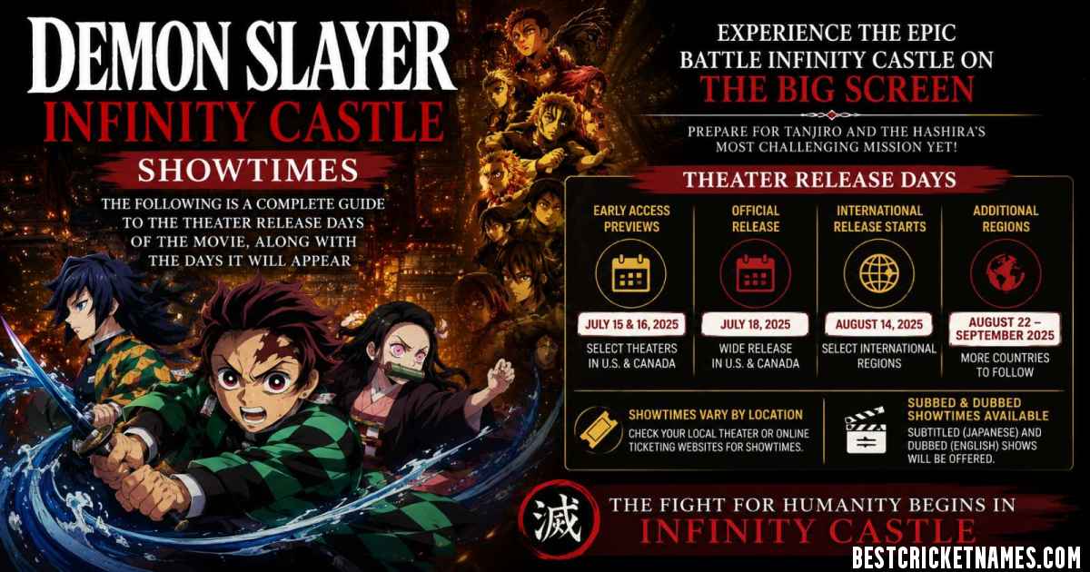 Demon Slayer: Infinity Castle Showtimes