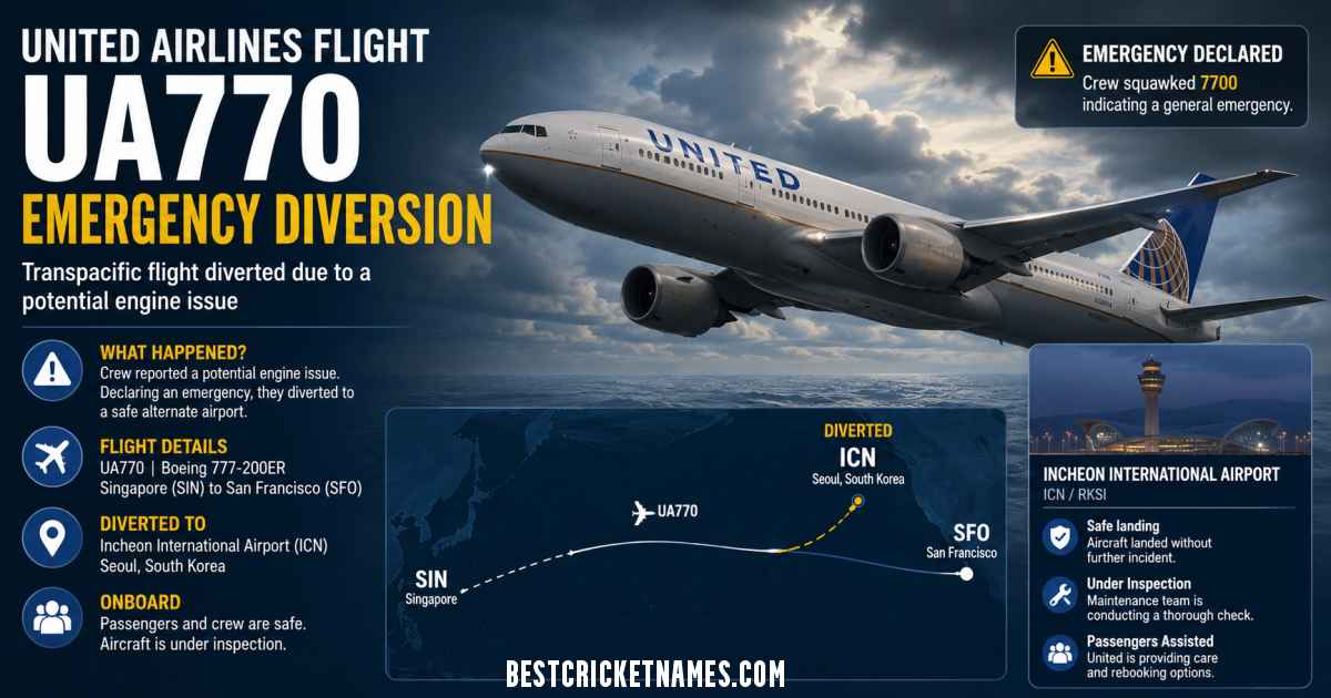 United Airlines Flight UA770 Emergency Diversion