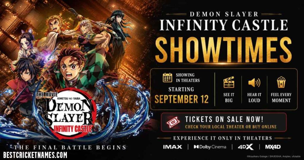 Demon Slayer: Infinity Castle Showtimes