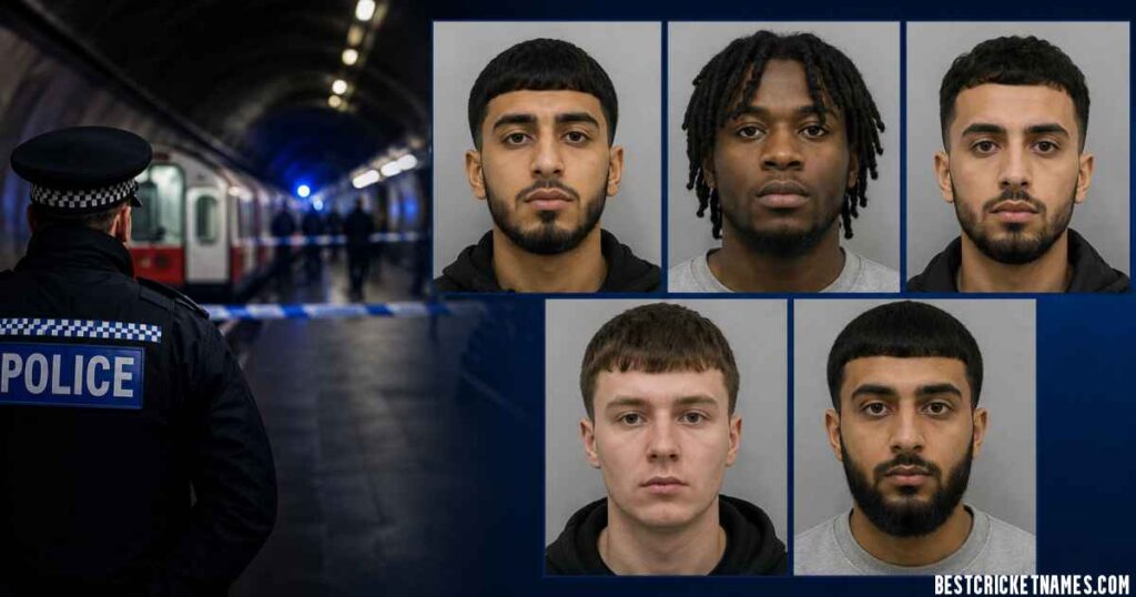 Police Released Images of Five Men After Serious Underground Attack