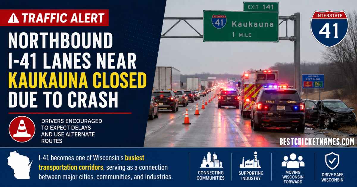 Northbound I-41 Lanes Near Kaukauna Closed Due To Crash