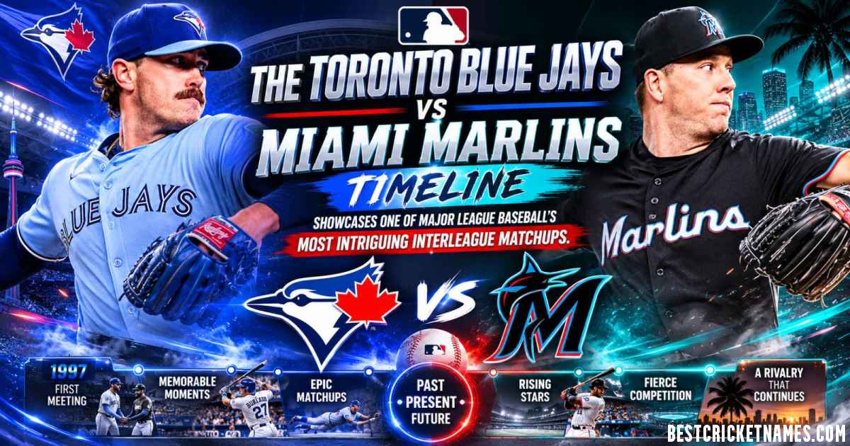 Toronto Blue Jays vs Miami Marlins Timeline